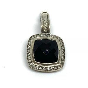 David Yurman 11mm Albion Onyx pendant w diamond